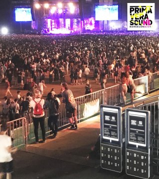 Estaciones de carga de movil para festivales o eventos