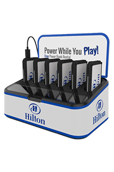 Portable charger for mobile phones in hotels