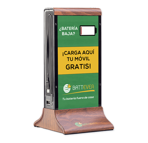 Battever cargador con carta de menú