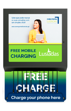 Fixed charging station for mobiles